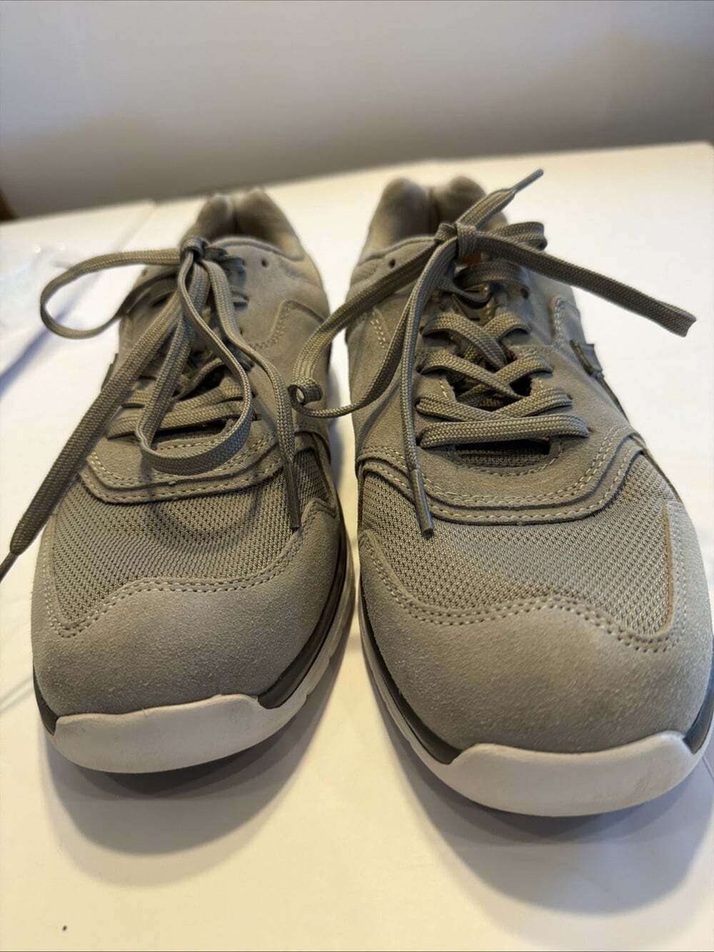 ANODYNE No. 50 Sport Trainer Casual Shoes Men's Gray Suede Size 8W